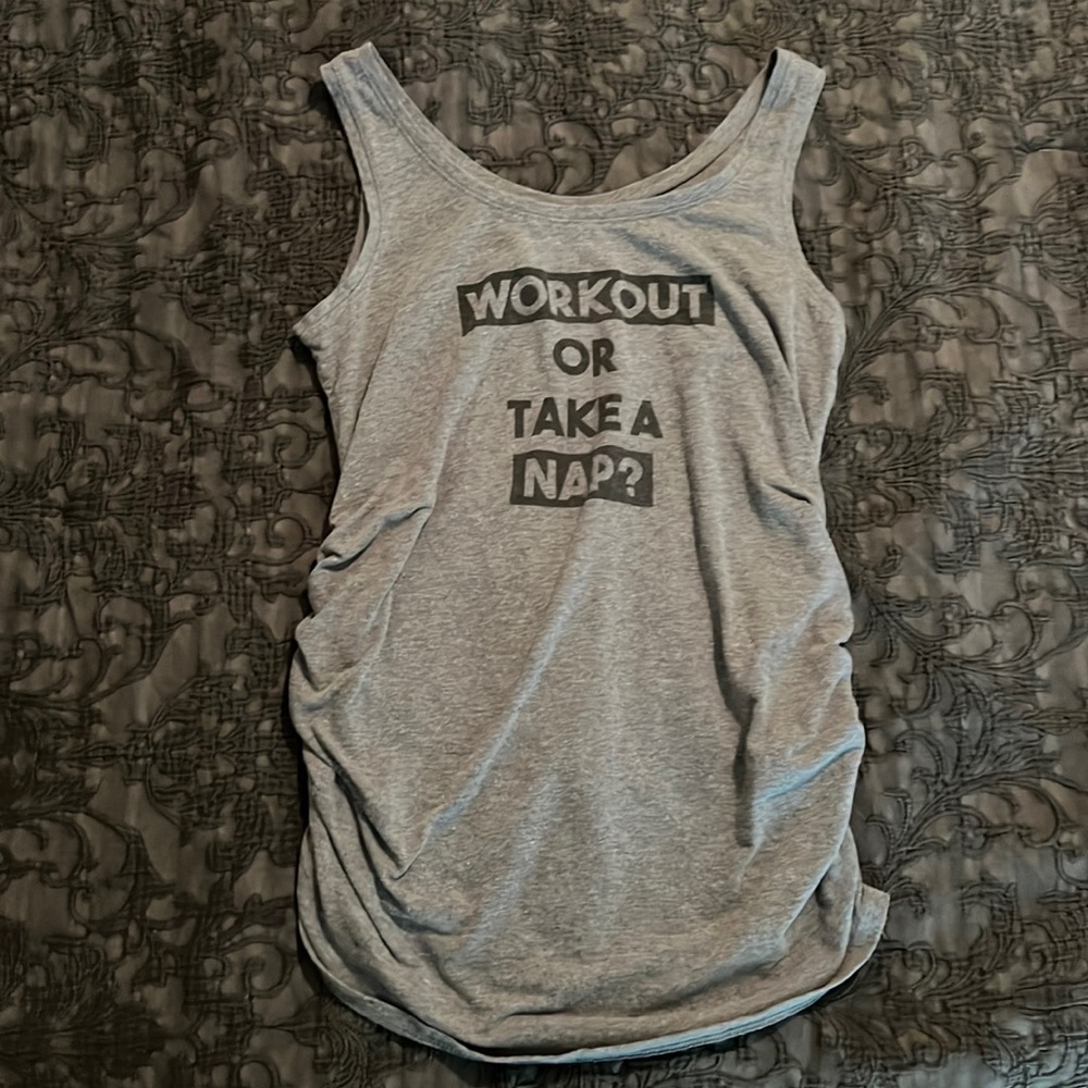 Motherhood Maternity Side Ruched Tank Top